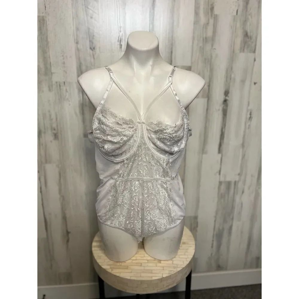 Lingerie white bodysuit